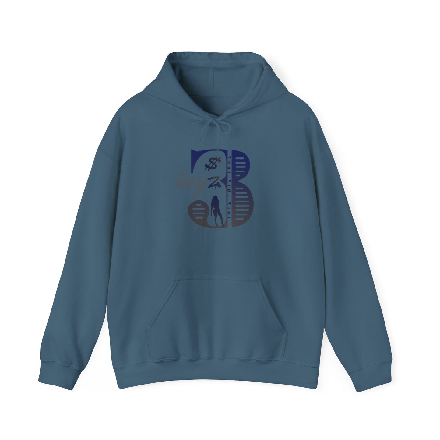 3keyz Original Drip Unisex Hoodie Blue/Grey