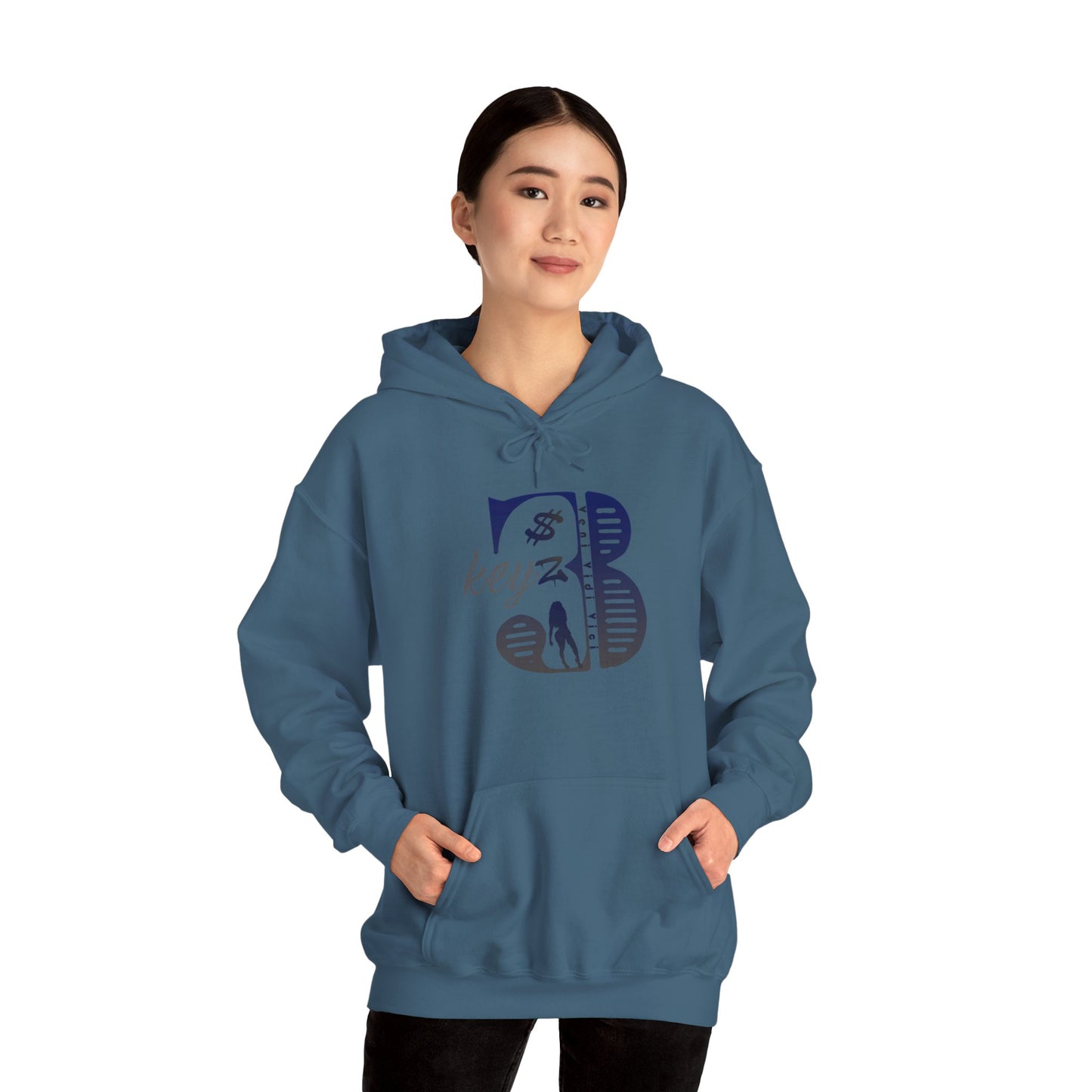 3keyz Original Drip Unisex Hoodie Blue/Grey