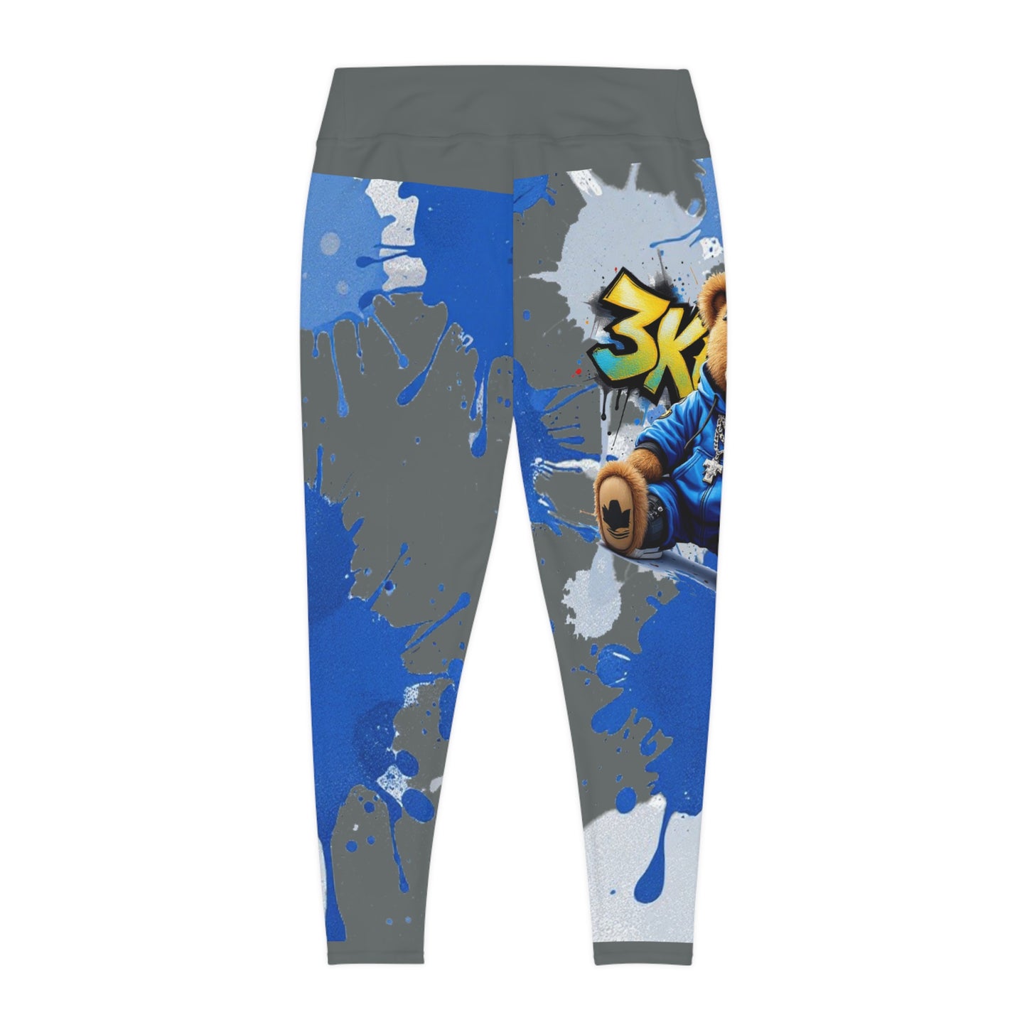 3keyz Blue splash yoga leggings