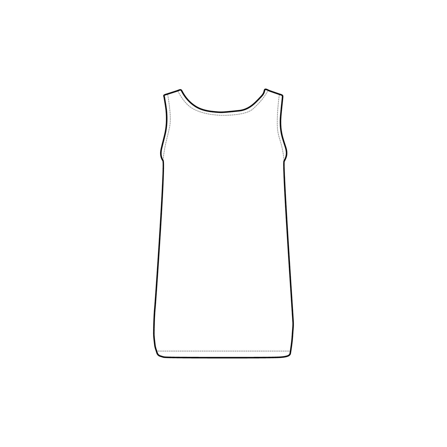 Tank Top - 3keyz Plain Black Women's Baby Rib Tank