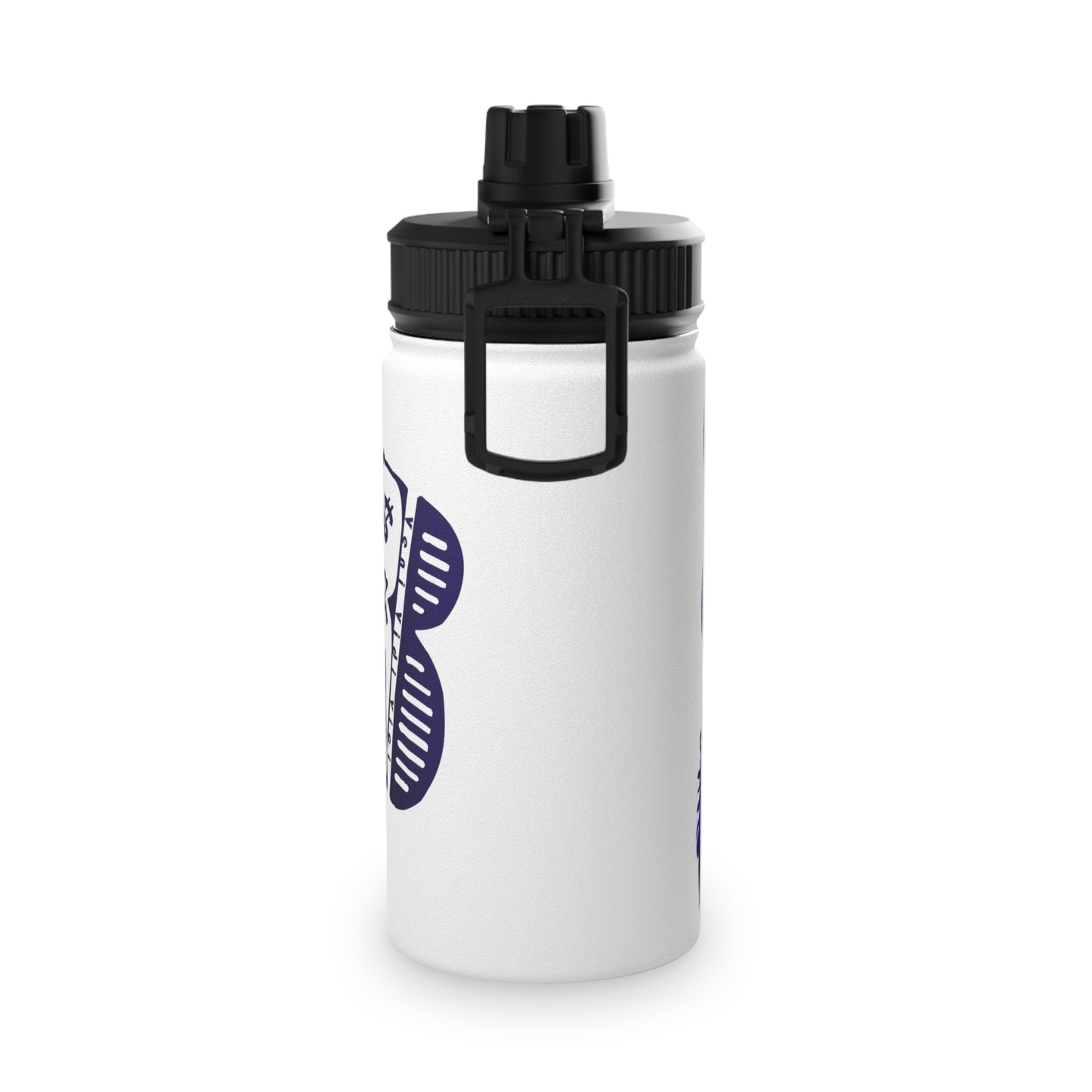3keyz Cool Bear Blue Stainless Steel Water Bottle with Sports Lid