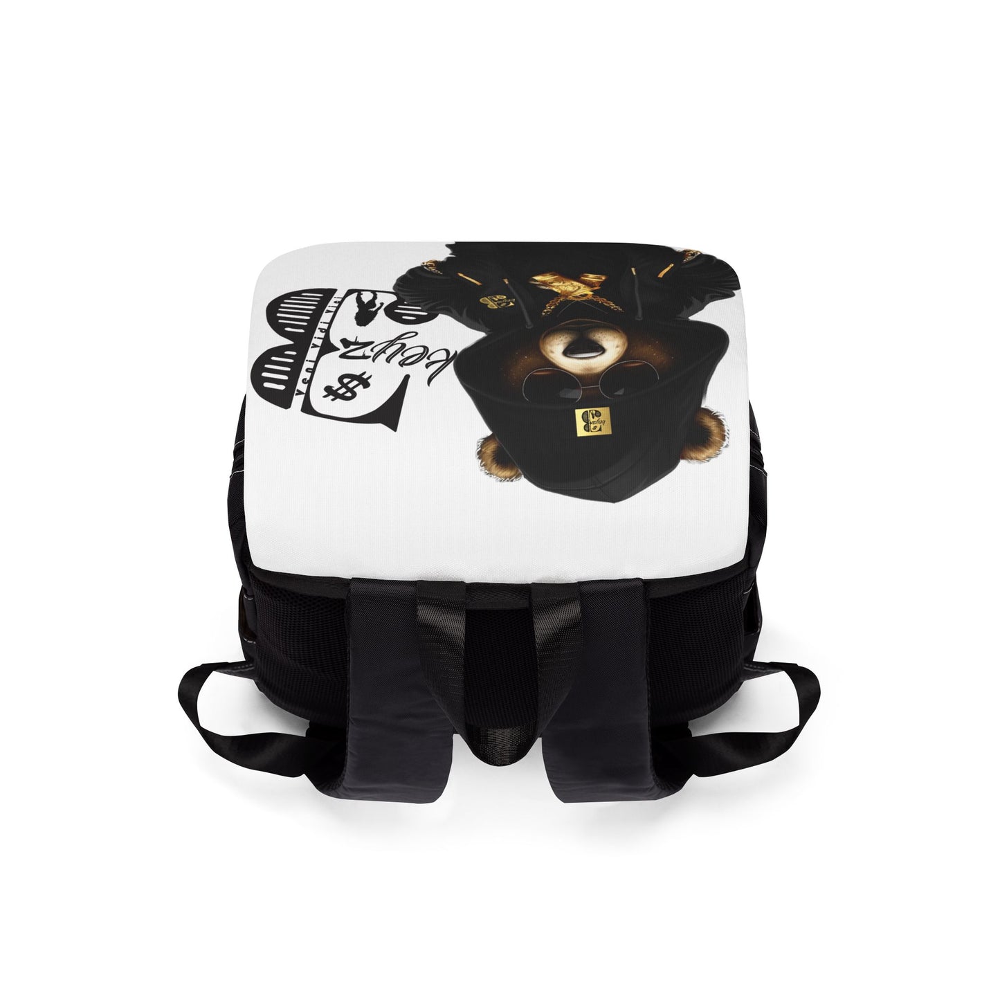 3keyz OG Teddy Backpack Black Drip Design