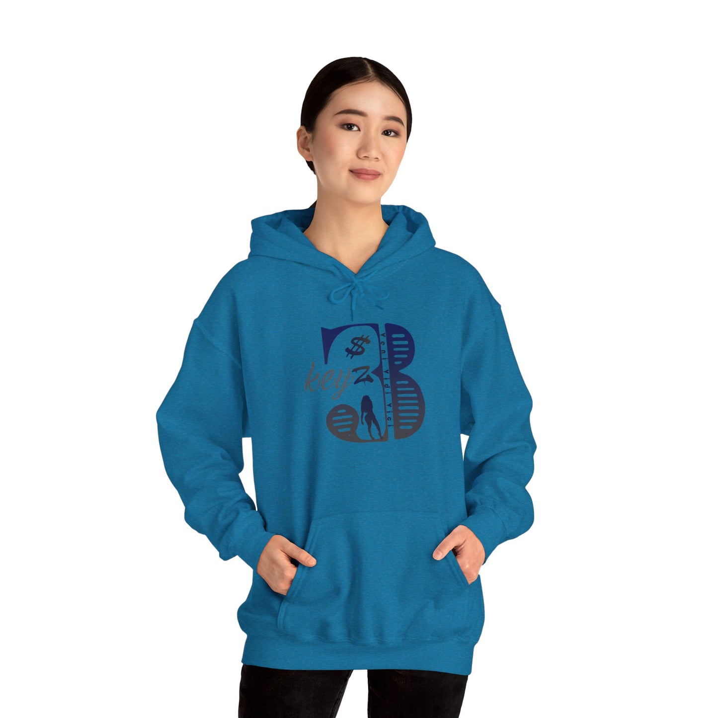 3keyz Original Drip Unisex Hoodie Blue/Grey