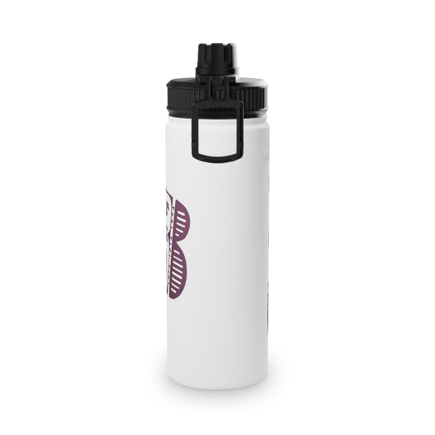 3keyz Cool Bear Pink Stainless Steel Water Bottle with Sports Lid