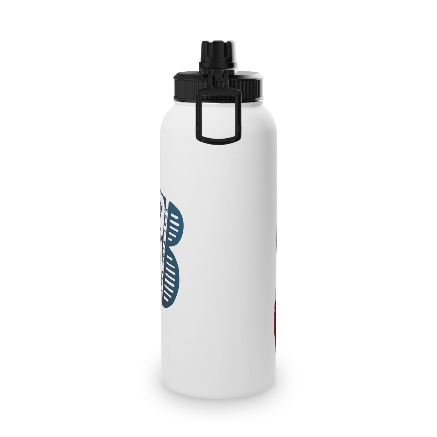3keyz Cool Bear RWB Stainless Steel Water Bottle with Sports Lid