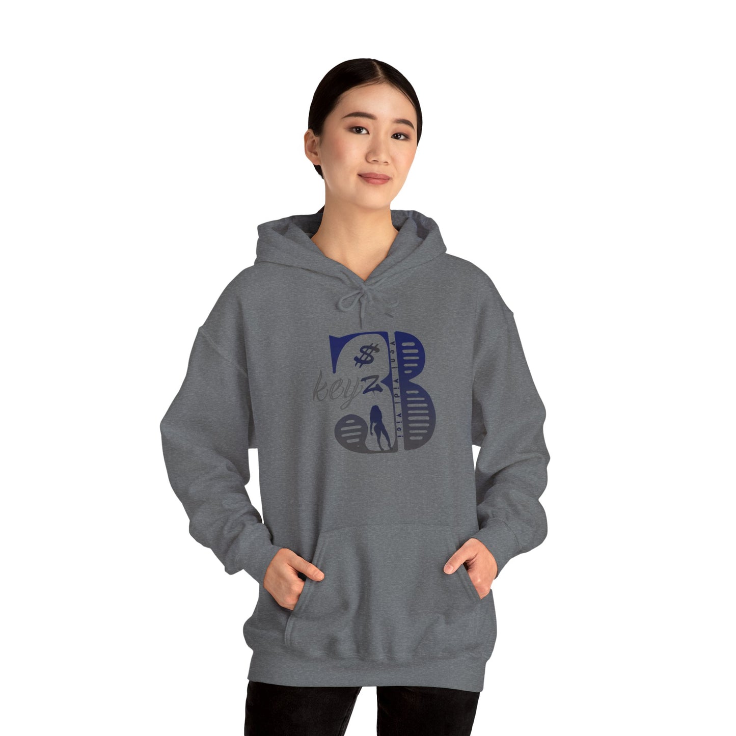 3keyz Original Drip Unisex Hoodie Blue/Grey