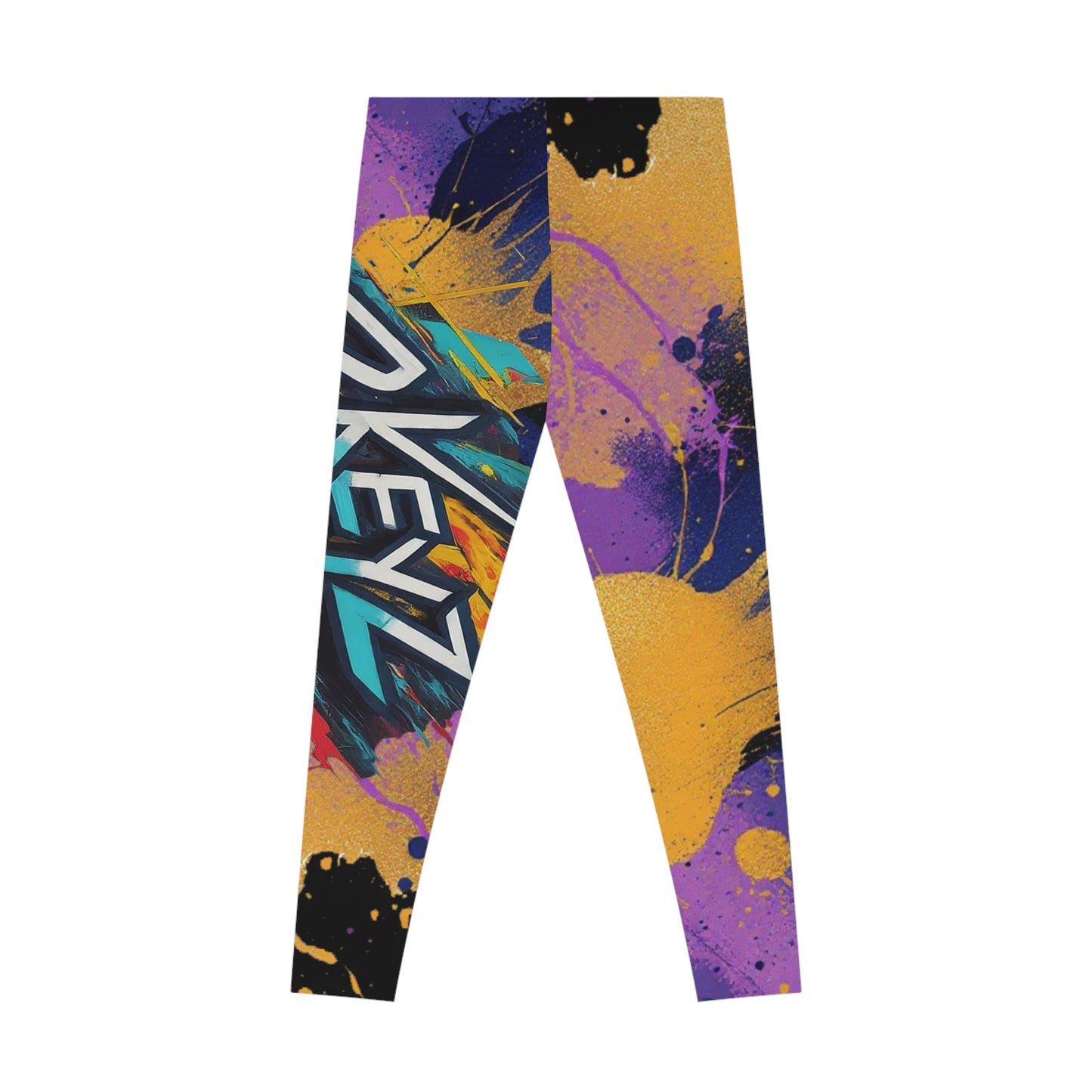 Yoga Leggings with 3keyz yoga splat design
