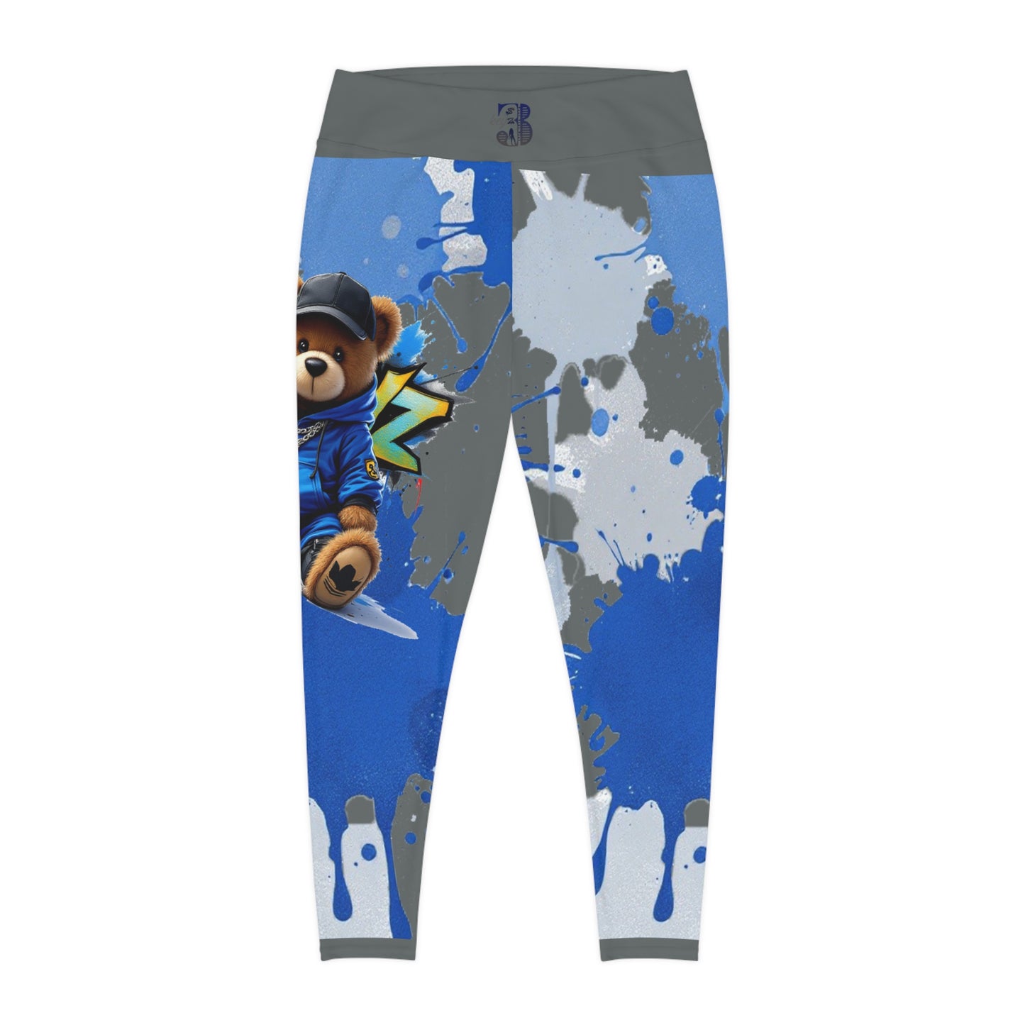 3keyz Blue splash yoga leggings