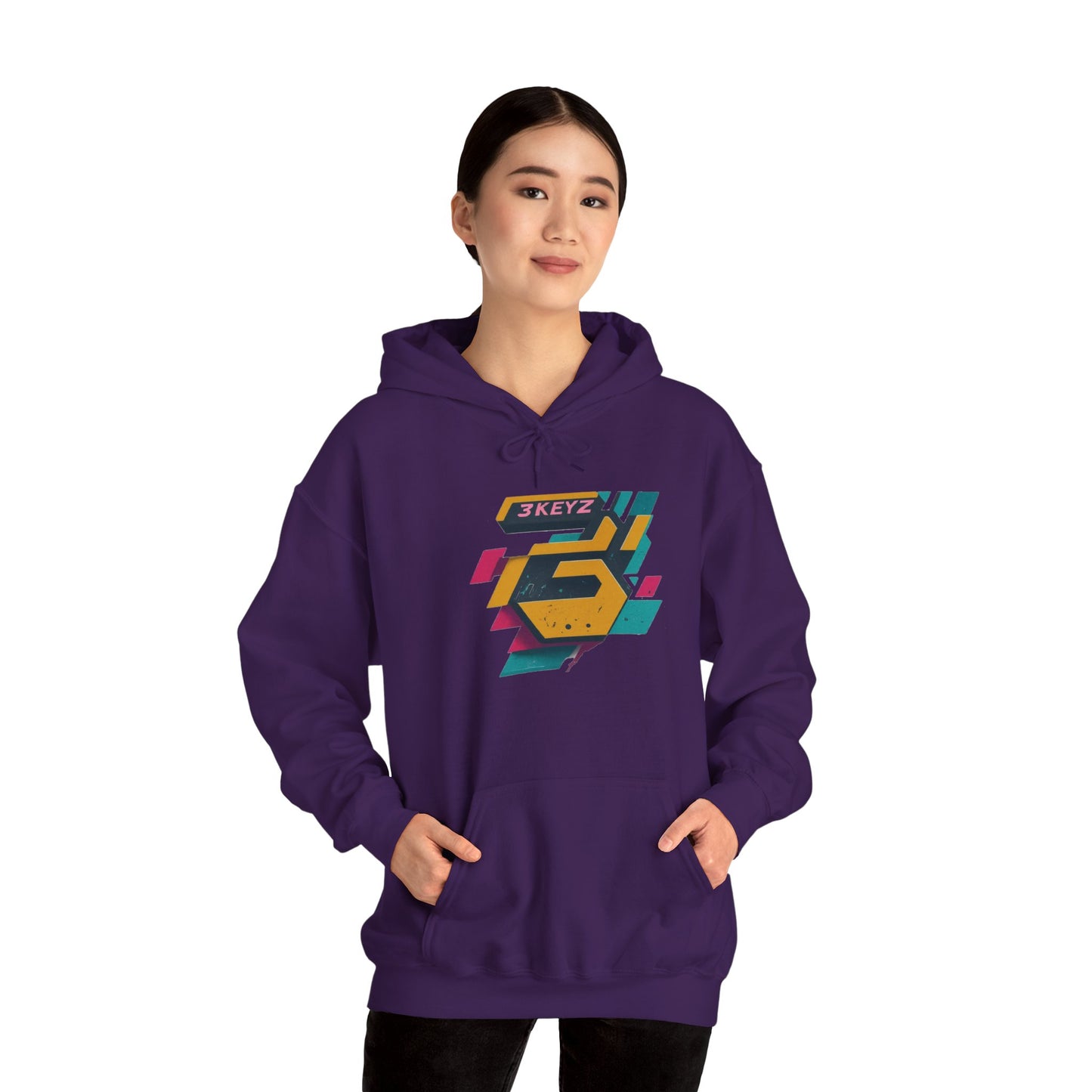 3keyz Big 3 Paint Splatter2 Hoodie