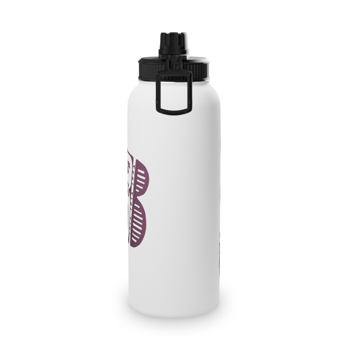 3keyz Cool Bear Pink Stainless Steel Water Bottle with Sports Lid