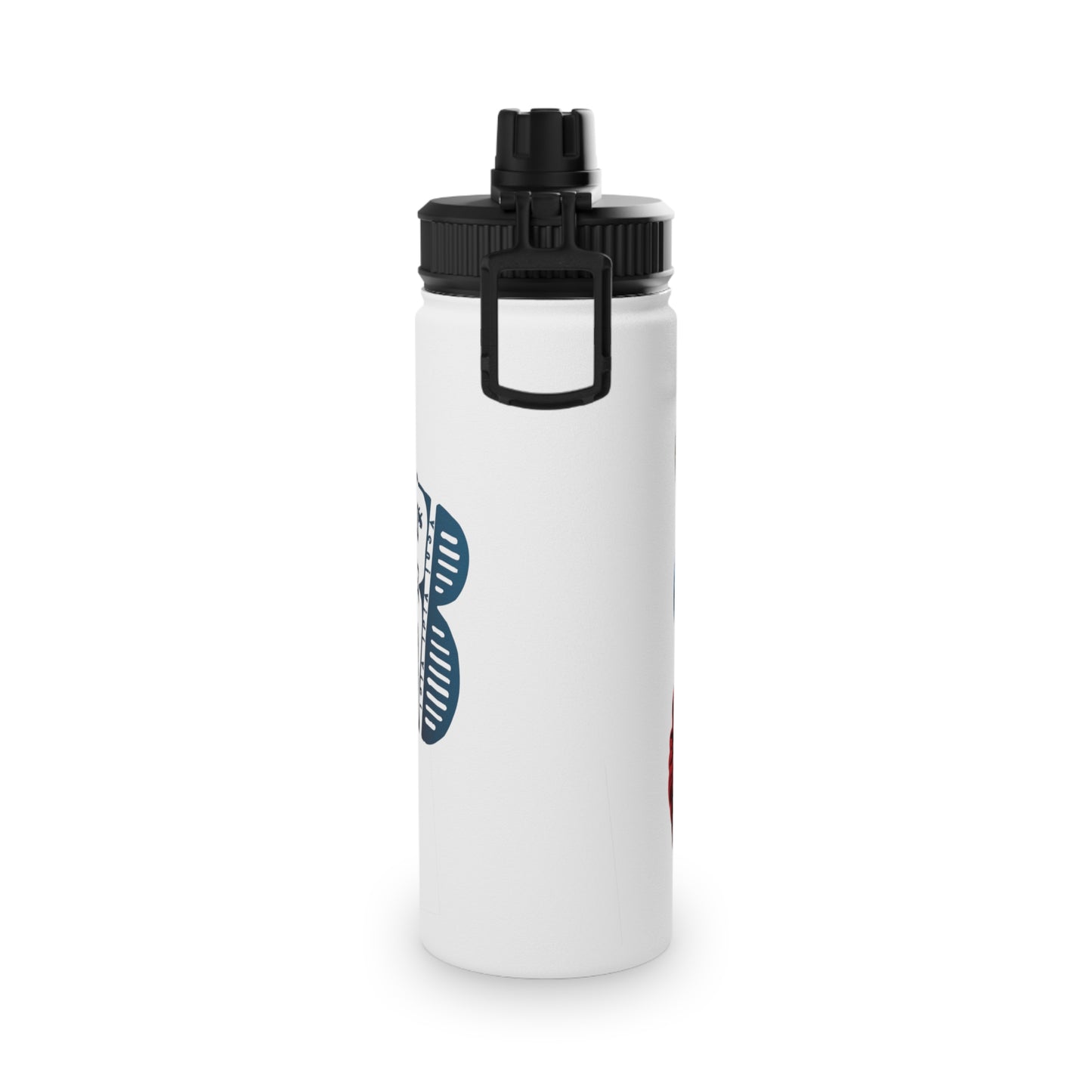 3keyz Cool Bear RWB Stainless Steel Water Bottle with Sports Lid