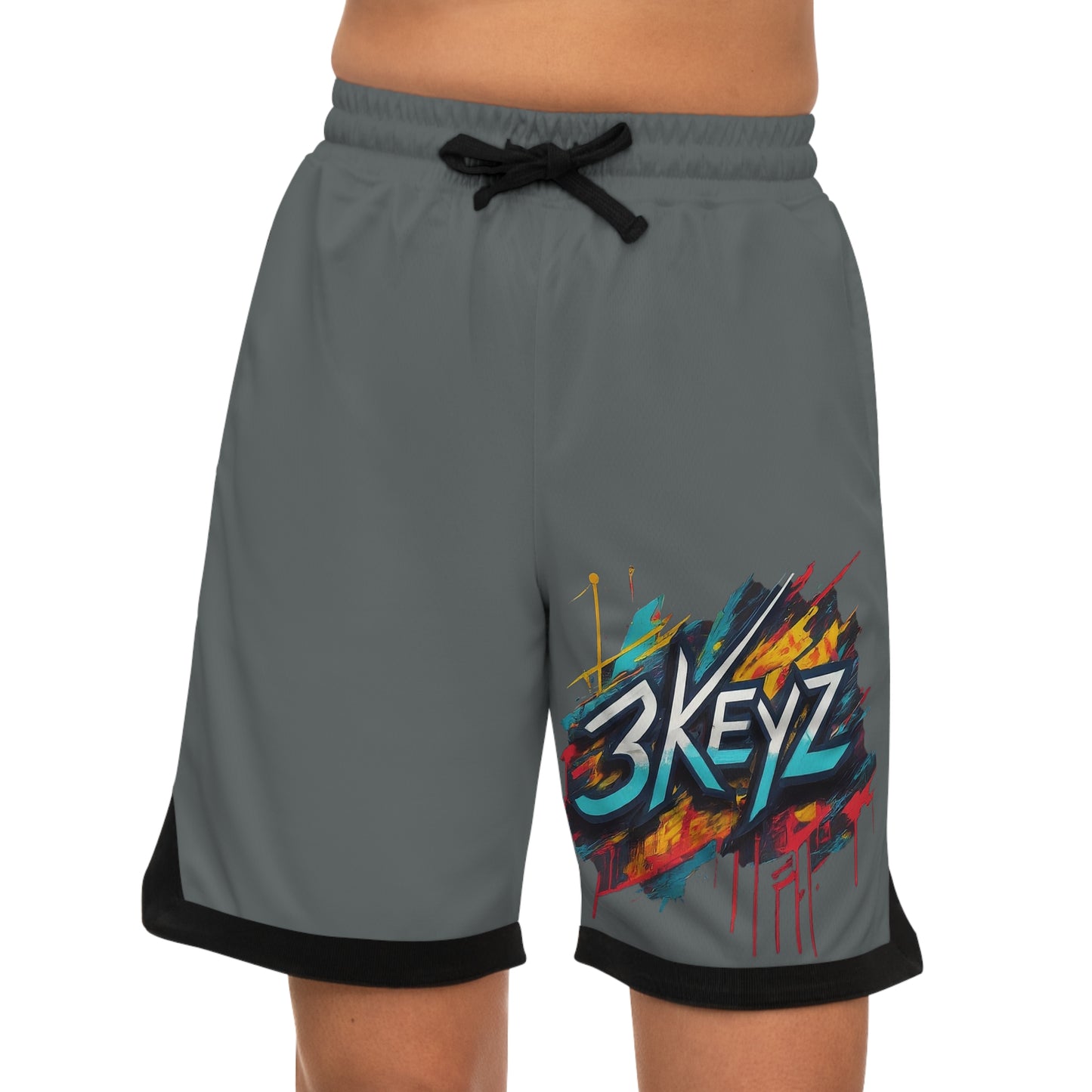 Basketball Shorts - 3keyz Straight Drop Drip Design
