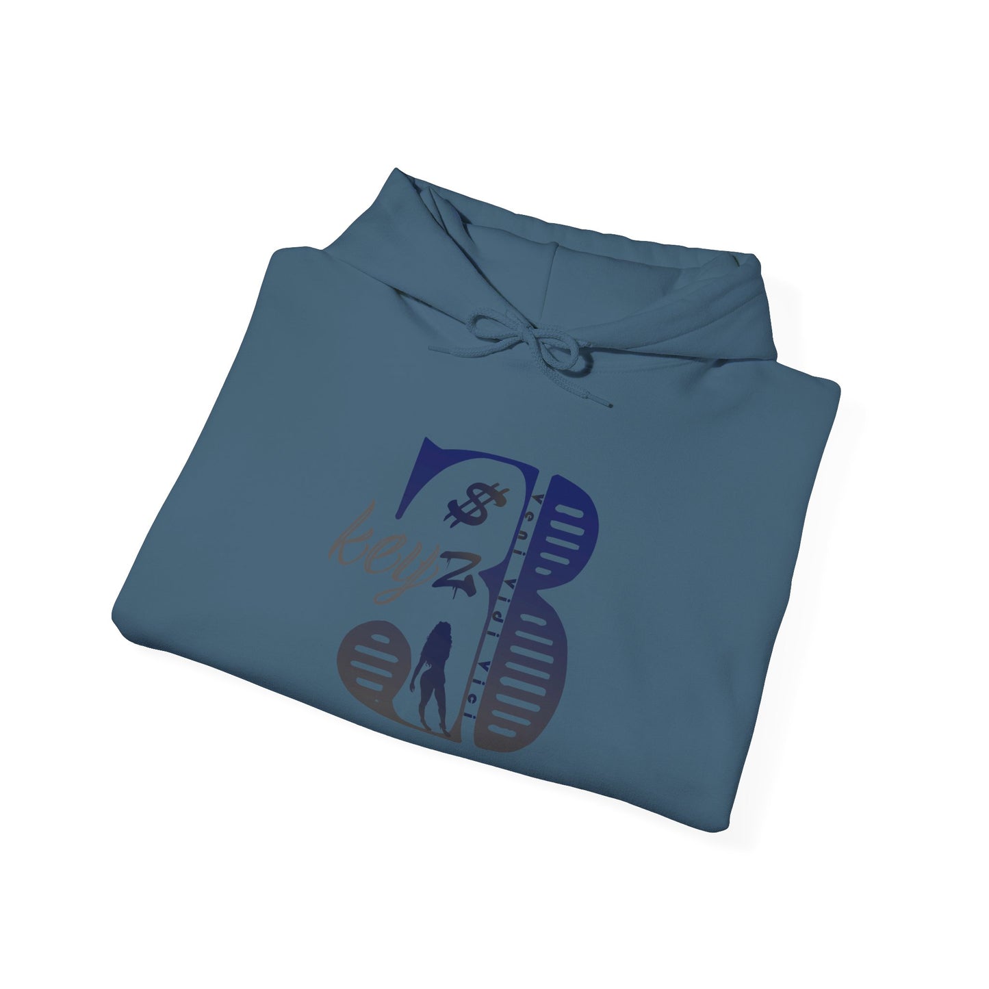 3keyz Original Drip Unisex Hoodie Blue/Grey