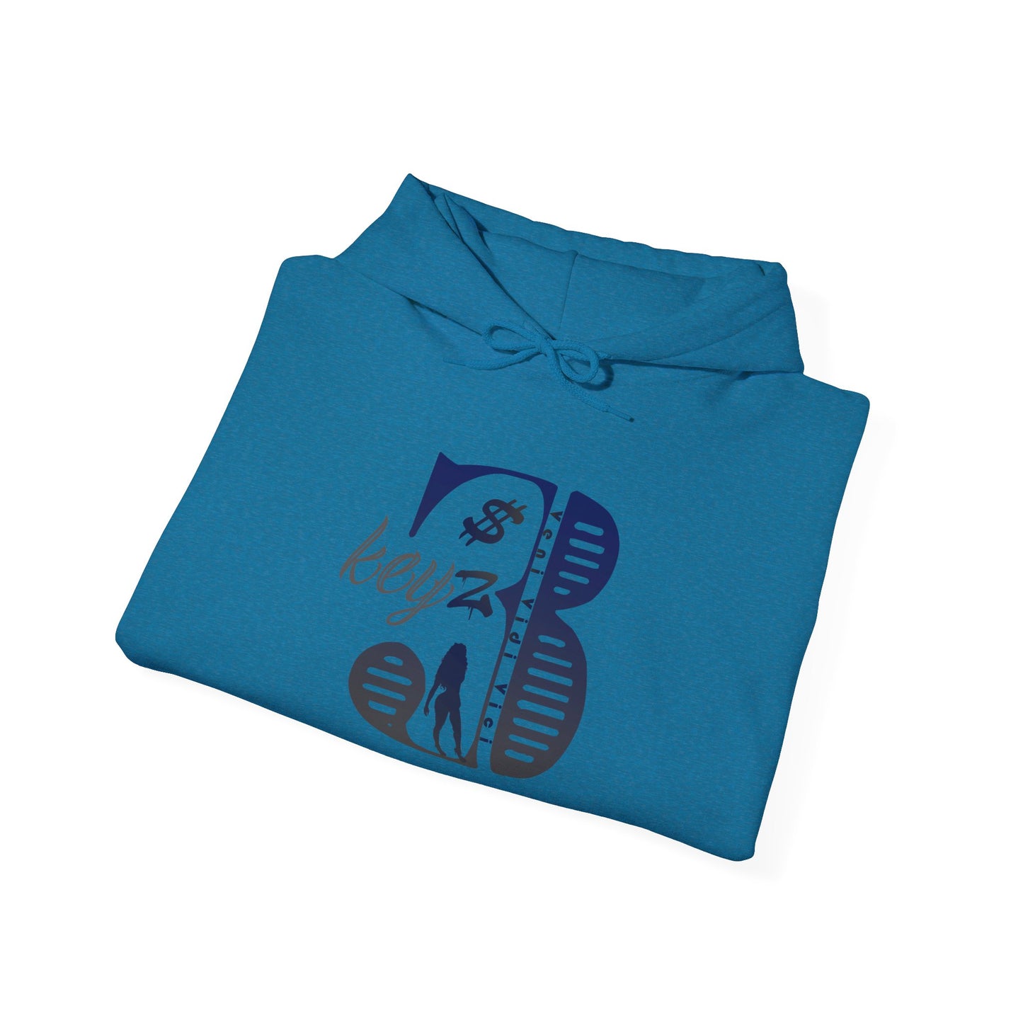 3keyz Original Drip Unisex Hoodie Blue/Grey