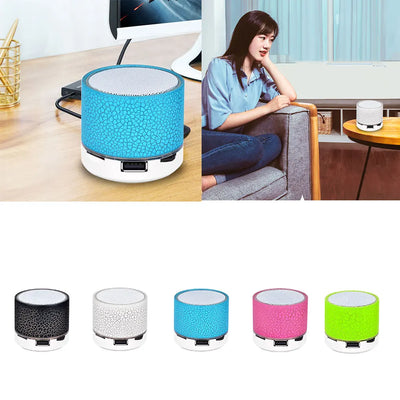 LED Cylinder Pro Mini Speaker | Portable Bluetooth Audio with Light Show & Deep Bass