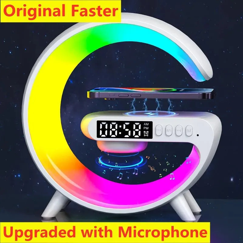 Ultimate Smart Charging Station with RGB Mood Lighting & Bluetooth Speaker | All-in-One Desk Essential
