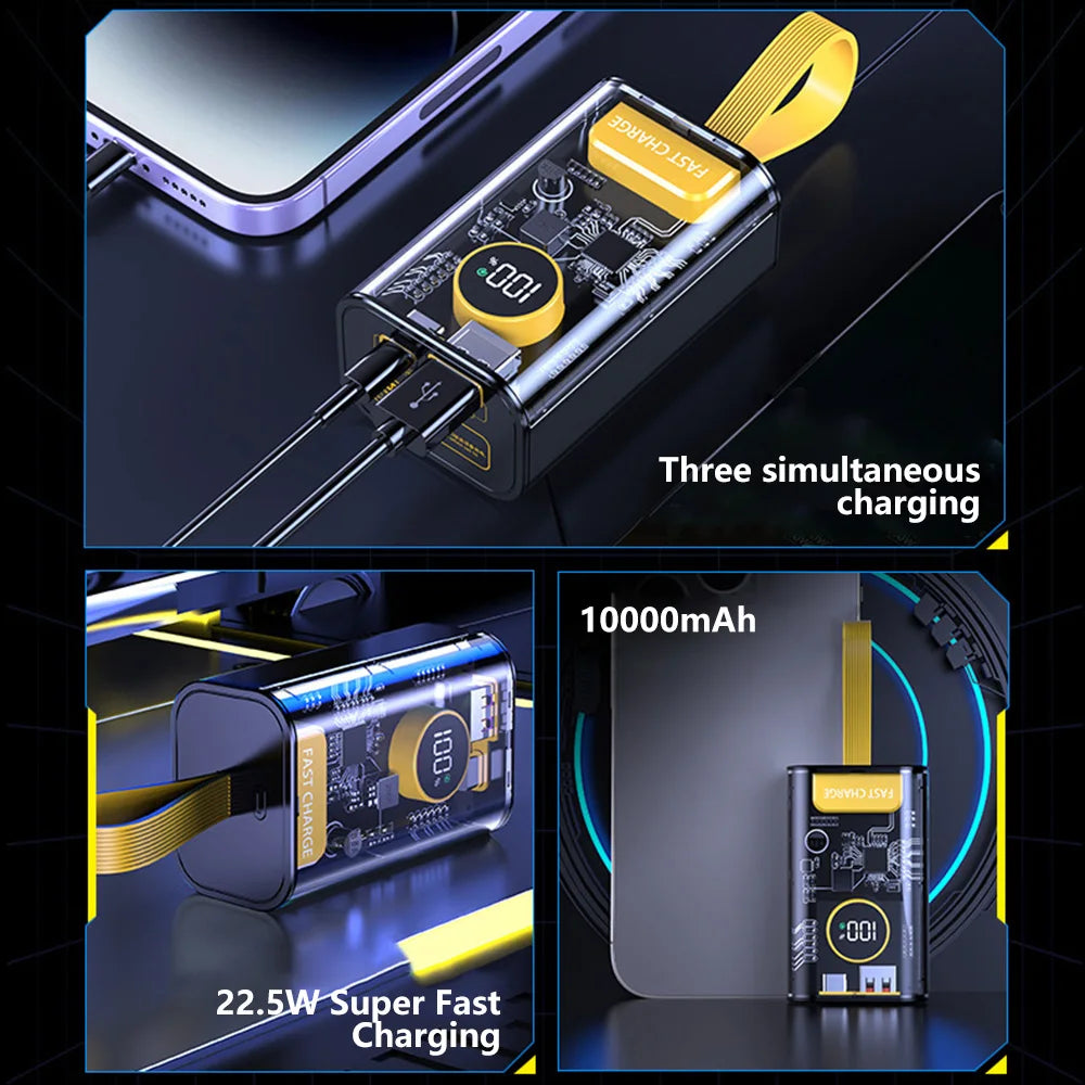 Custom Power Pro DIY Bank | PD 22.5W Fast-Charge Battery Case with Digital Display