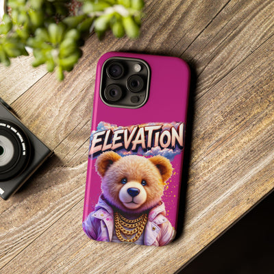 Elevated street drip Bear Pink Phone Case - Tough and Trendy Design