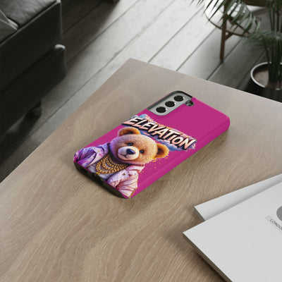 Elevated street drip Bear Pink Phone Case - Tough and Trendy Design