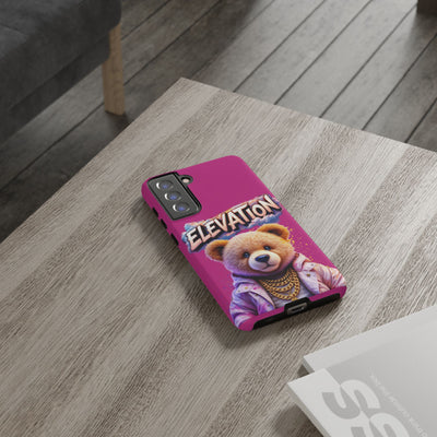 Elevated street drip Bear Pink Phone Case - Tough and Trendy Design