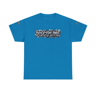 T-Shirt Discipline Cut Drip Design Heavy Cotton Unisex Tee