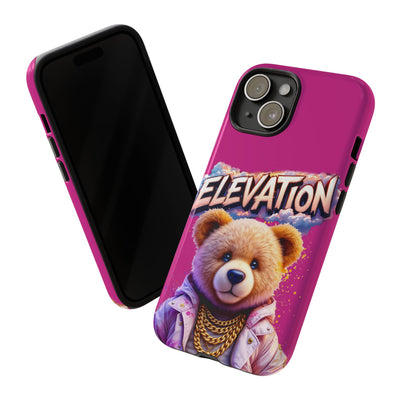 Elevated street drip Bear Pink Phone Case - Tough and Trendy Design