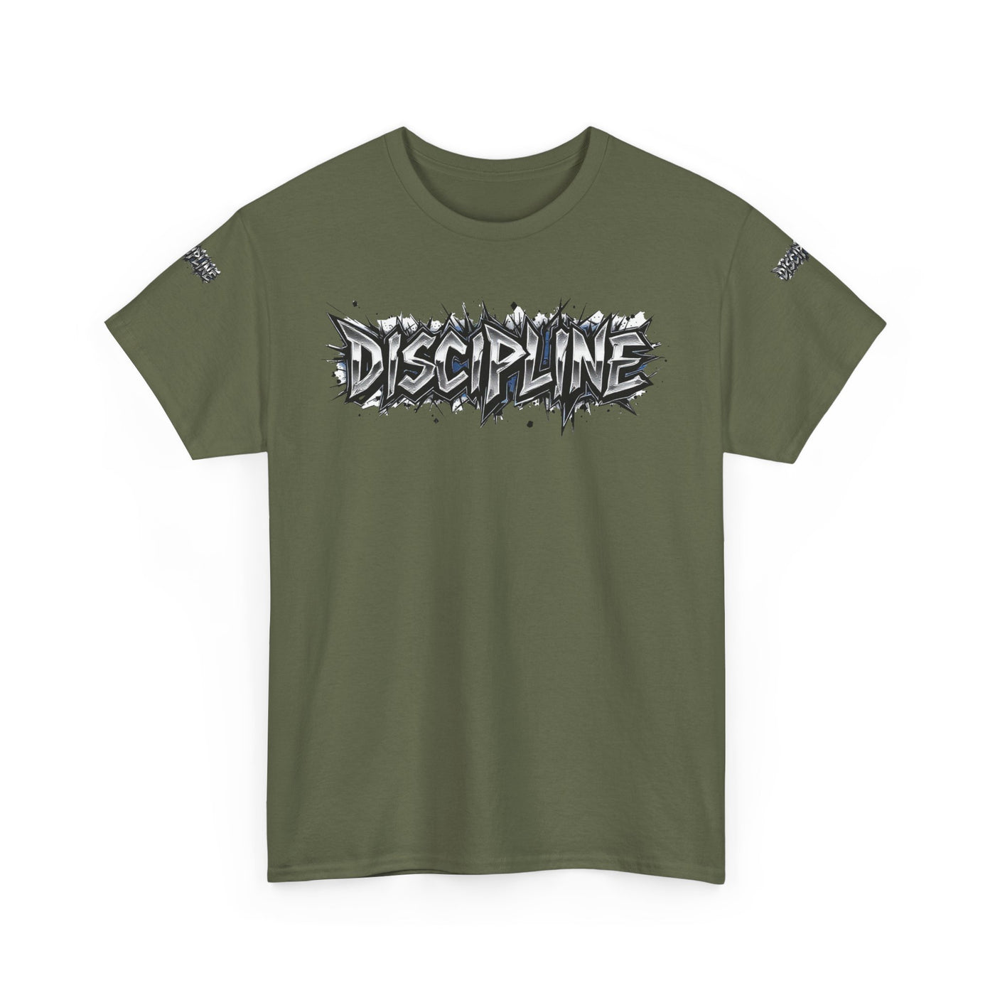 T-Shirt Discipline Cut Drip Design Heavy Cotton Unisex Tee
