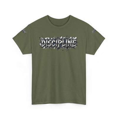 T-Shirt Discipline Cut Drip Design Heavy Cotton Unisex Tee