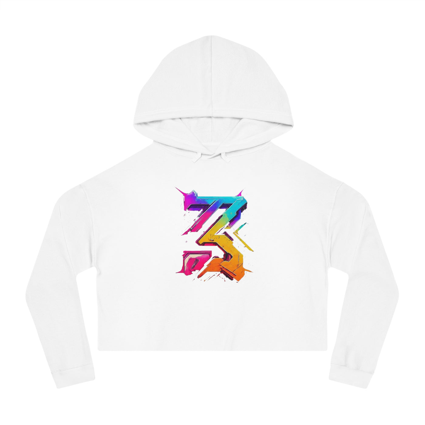 3keyz Big 3 colorway  Women’s Cropped Hooded Sweatshirt with Graphic Design