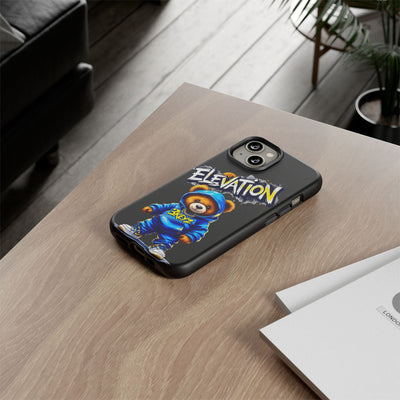 Elevated street drip Bear Black Phone Case - Tough and Trendy Design