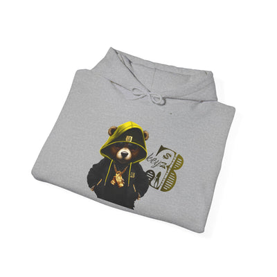 Unisex Hooded Sweatshirt 3keyz OG Teddy Drip Design Yellow