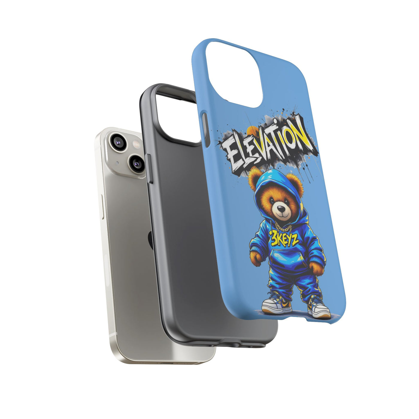 Elevated street drip Bear Phone Case - Tough and Trendy Design