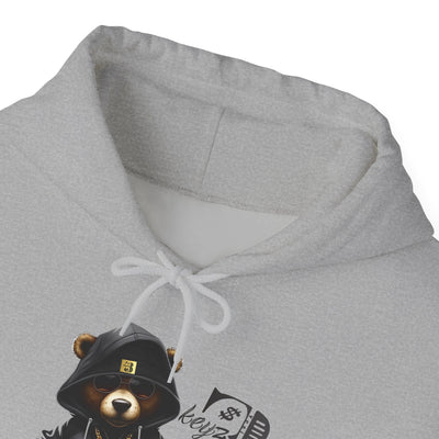 Unisex Hooded Sweatshirt 3keyz OG Teddy Drip Design Grey