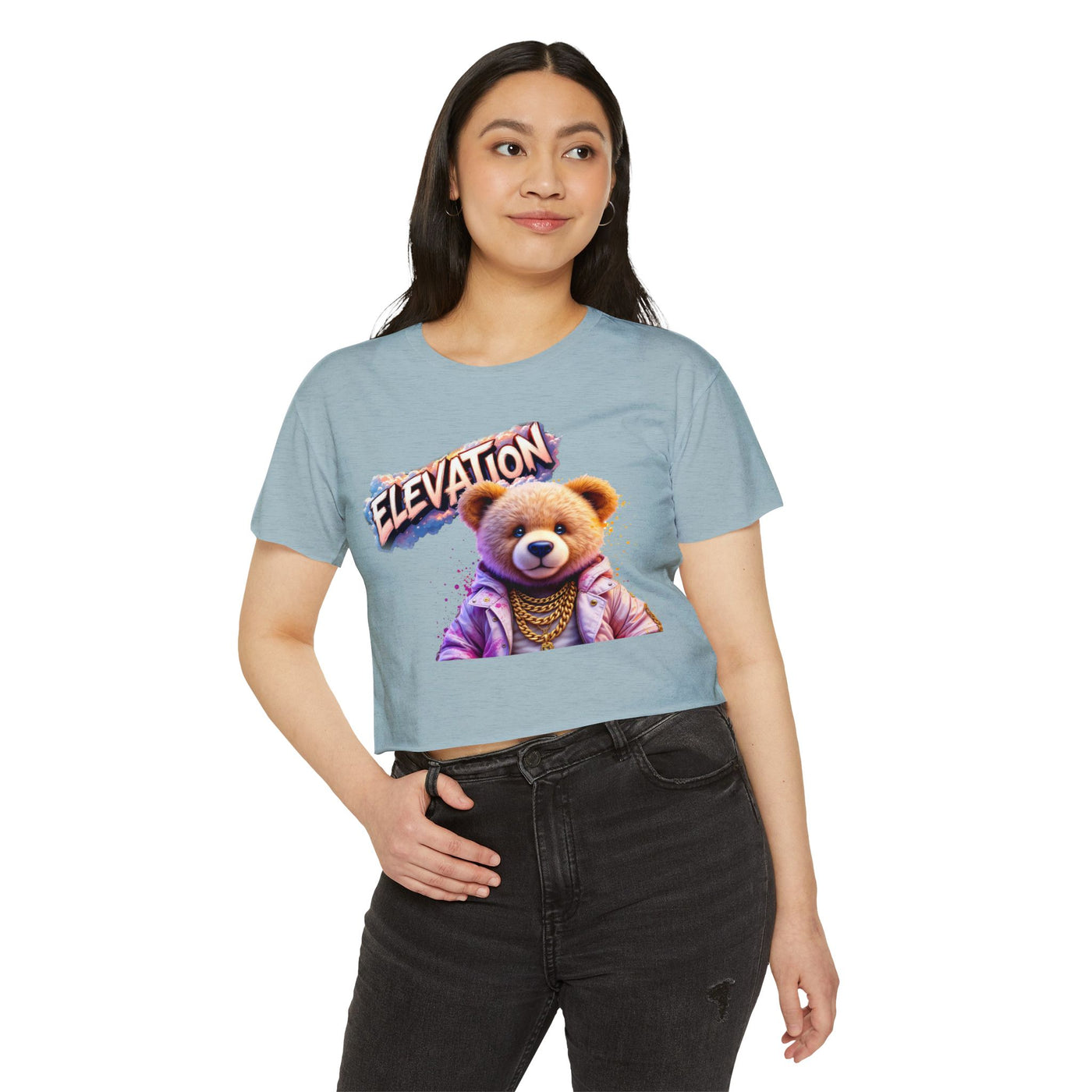Crop Top - Elevation Pinky Bear