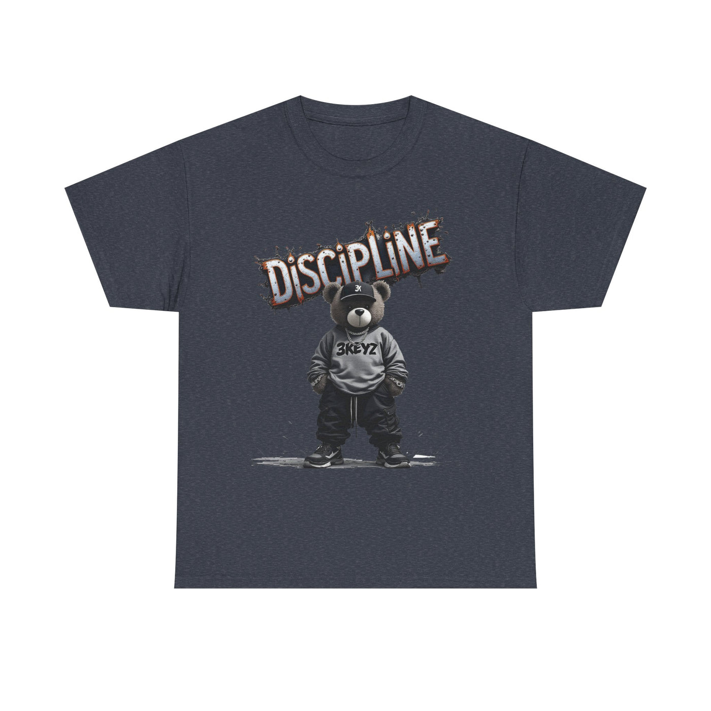 T-Shirt - Discipline Teddy Drip Design - Unisex Heavy Cotton Tee