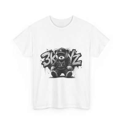 T-Shirt - 3keyz Teddy Drip B/W Unisex Heavy Cotton Tee