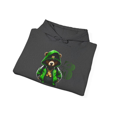 Unisex Hooded Sweatshirt 3keyz OG Teddy Drip Design Lime
