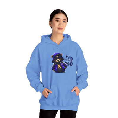 Unisex Hooded Sweatshirt 3keyz OG Teddy Drip Design Blue