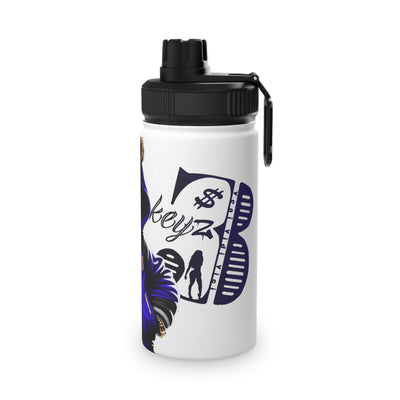3keyz Cool Bear Blue Stainless Steel Water Bottle with Sports Lid