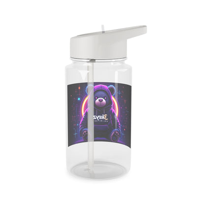 Tritan Water Bottle - Cyber Teddy Design