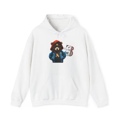 Unisex Hooded Sweatshirt 3keyz OG Teddy Drip Design Blue/Orange