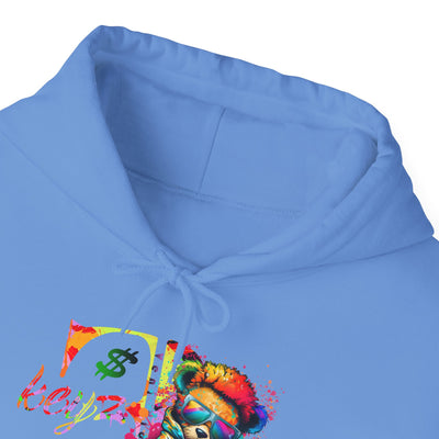 Unisex Hooded Sweatshirt 3keyz OG Teddy Drip Design Paint Splatter