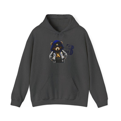 Unisex Hooded Sweatshirt 3keyz OG Teddy Drip Design Blue/Grey