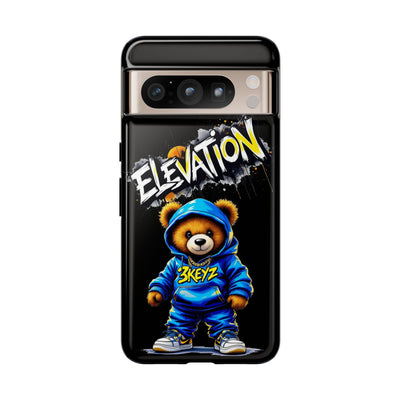 Elevated street drip Bear Black Phone Case - Tough and Trendy Design