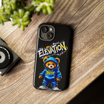 Elevated street drip Bear Black Phone Case - Tough and Trendy Design