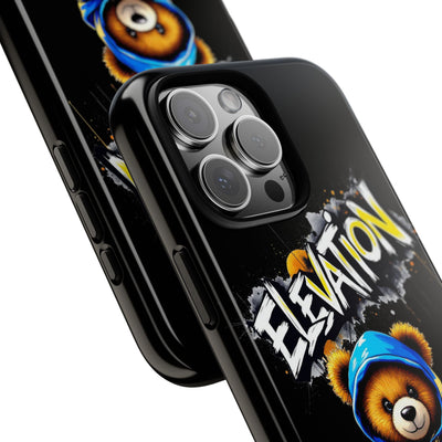 Elevated street drip Bear Black Phone Case - Tough and Trendy Design