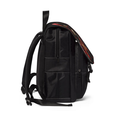 Backpack - 3keyz OG Drip Red and Black Unisex Casual Shoulder Backpack