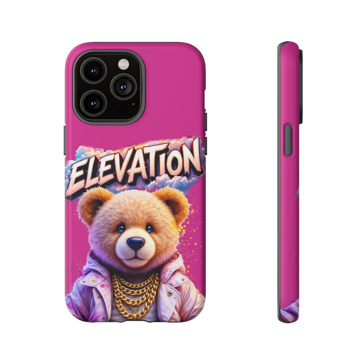 Elevated street drip Bear Pink Phone Case - Tough and Trendy Design