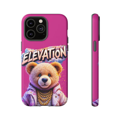 Elevated street drip Bear Pink Phone Case - Tough and Trendy Design