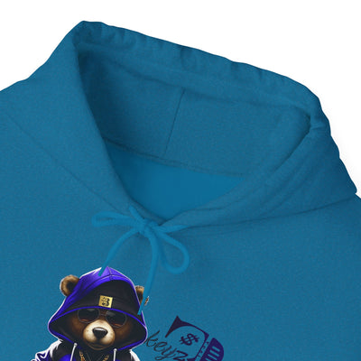 Unisex Hooded Sweatshirt 3keyz OG Teddy Drip Design Blue